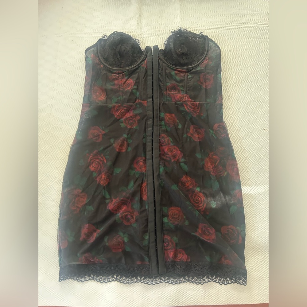Dolls Kill Current Mood Rose Slip Dress